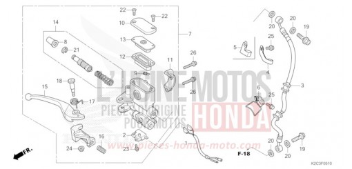 HAUPTBREMSZYLINDER, VORNE ZYLINDER NSC110P de 2023